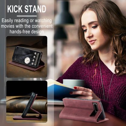 For Google Pixel 8 Pro CaseMe 013 Multifunctional Horizontal Flip Leather Phone Case(Wine Red) by CaseMe