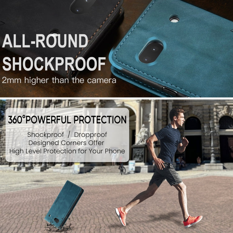 For Google Pixel 6A CaseMe 013 Multifunctional Horizontal Flip Leather Phone Case(Blue) by CaseMe