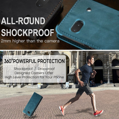 For Google Pixel 6A CaseMe 013 Multifunctional Horizontal Flip Leather Phone Case(Blue) by CaseMe