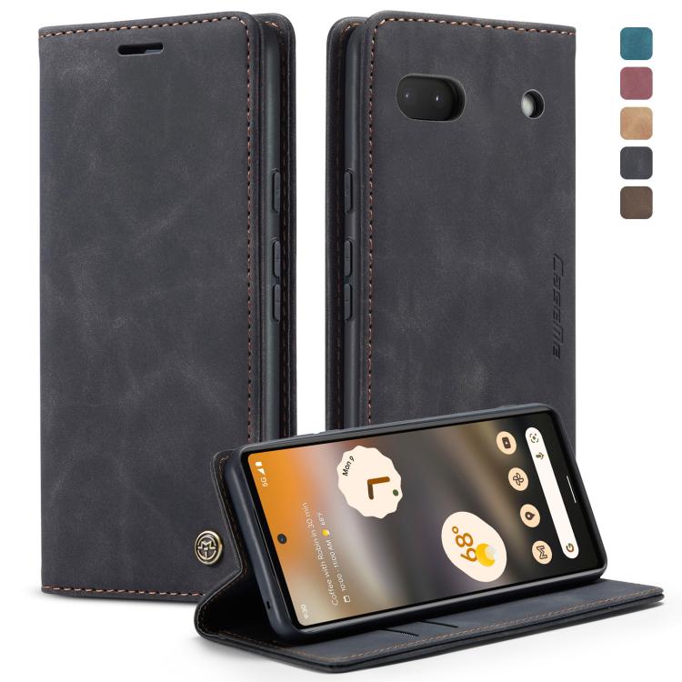 For Google Pixel 6A CaseMe 013 Multifunctional Horizontal Flip Leather Phone Case(Black) by CaseMe