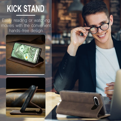 For Google Pixel 8A CaseMe 013 Multifunctional Horizontal Flip Leather Phone Case(Coffee) by CaseMe