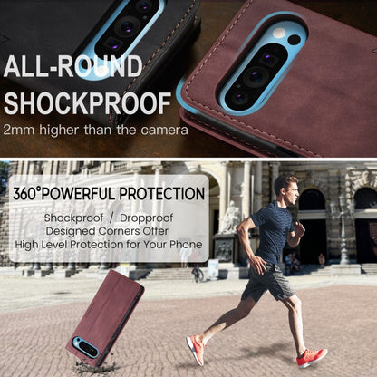 For Google Pixel 10 Pro XL / 9 Pro XL CaseMe 013 Multifunctional Horizontal Flip Leather Phone Case(Wine Red) by CaseMe