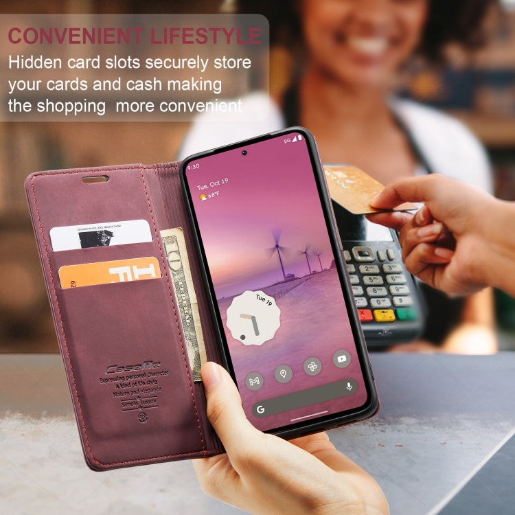 For Google Pixel 10 Pro XL / 9 Pro XL CaseMe 013 Multifunctional Horizontal Flip Leather Phone Case(Wine Red) by CaseMe