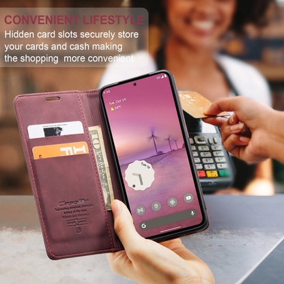 For Google Pixel 10 Pro XL / 9 Pro XL CaseMe 013 Multifunctional Horizontal Flip Leather Phone Case(Wine Red) by CaseMe