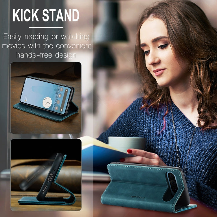 For Google Pixel 10 Pro XL / 9 Pro XL CaseMe 013 Multifunctional Horizontal Flip Leather Phone Case(Blue) by CaseMe