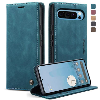 For Google Pixel 10 Pro XL / 9 Pro XL CaseMe 013 Multifunctional Horizontal Flip Leather Phone Case(Blue) by CaseMe