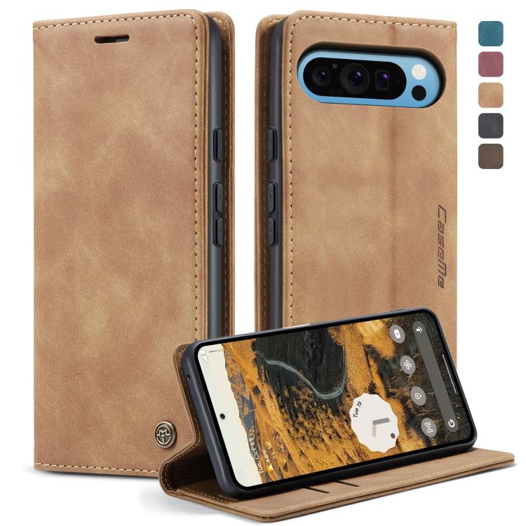 For Google Pixel 10 Pro XL / 9 Pro XL CaseMe 013 Multifunctional Horizontal Flip Leather Phone Case(Brown) by CaseMe
