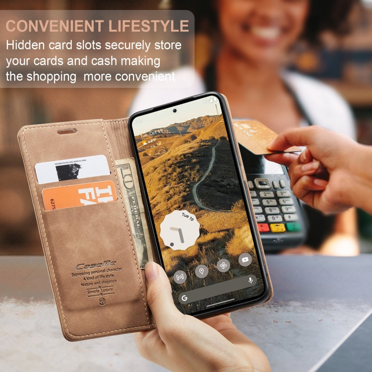For Google Pixel 10 Pro XL / 9 Pro XL CaseMe 013 Multifunctional Horizontal Flip Leather Phone Case(Brown) by CaseMe