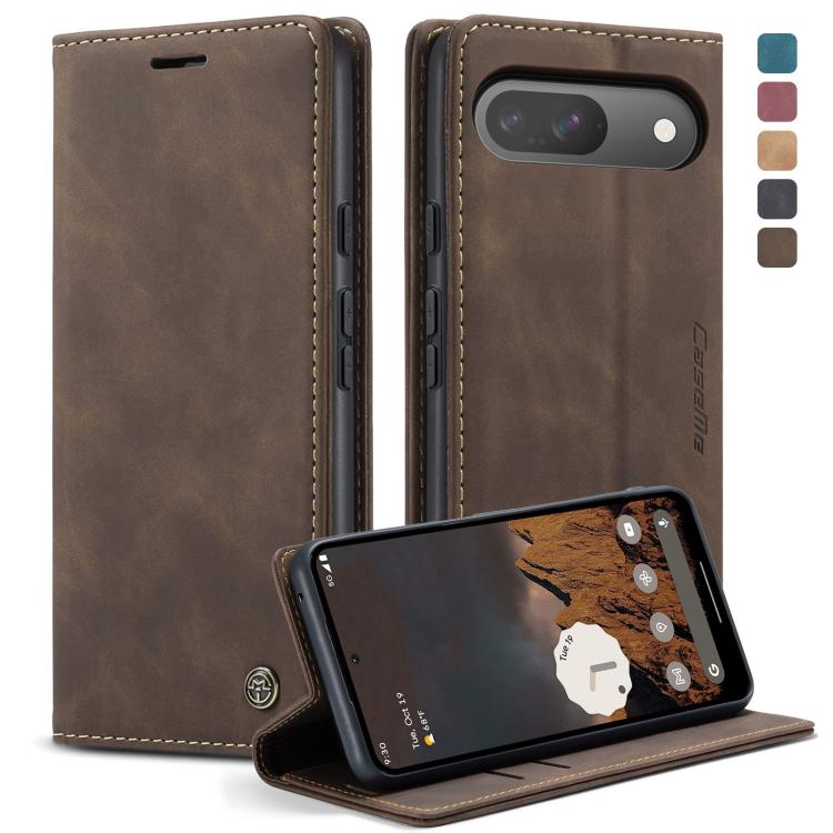 For Google Pixel 10 / 10 Pro / 9 CaseMe 013 Multifunctional Horizontal Flip Leather Phone Case(Coffee) by CaseMe