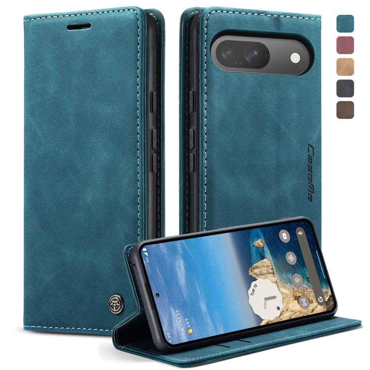 For Google Pixel 10 / 10 Pro / 9 CaseMe 013 Multifunctional Horizontal Flip Leather Phone Case(Blue) by CaseMe