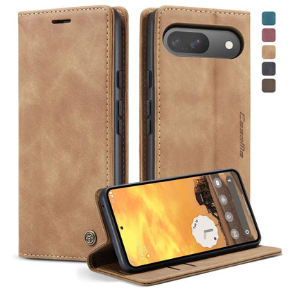 For Google Pixel 10 / 10 Pro / 9 CaseMe 013 Multifunctional Horizontal Flip Leather Phone Case(Brown) by CaseMe