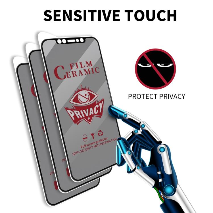 For iPhone 17 Pro Max Full Coverage HD Privacy Ceramic Film - iPhone 17 Pro Max Tempered Glass by buy2fix | Online Shopping UK | buy2fix
