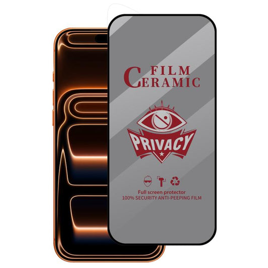 For iPhone 17 Pro Full Coverage HD Privacy Ceramic Film - iPhone 17 Pro Tempered Glass by buy2fix | Online Shopping UK | buy2fix