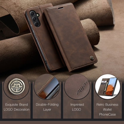 For Samsung Galaxy S23 FE 5G CaseMe 013 Multifunctional Horizontal Flip Leather Phone Case(Coffee) by CaseMe