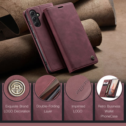 For Samsung Galaxy S23 FE 5G CaseMe 013 Multifunctional Horizontal Flip Leather Phone Case(Wine Red) by CaseMe