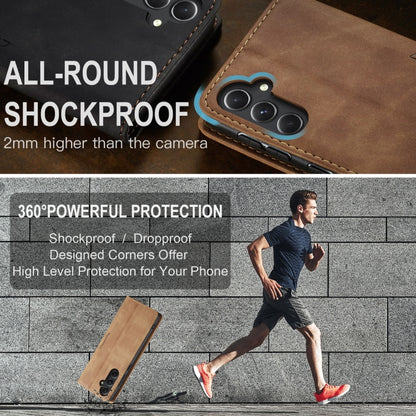 For Samsung Galaxy S23 FE 5G CaseMe 013 Multifunctional Horizontal Flip Leather Phone Case(Brown) by CaseMe