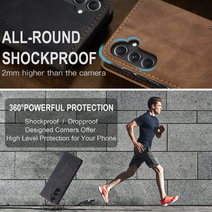 For Samsung Galaxy S23 FE 5G CaseMe 013 Multifunctional Horizontal Flip Leather Phone Case(Black) by CaseMe