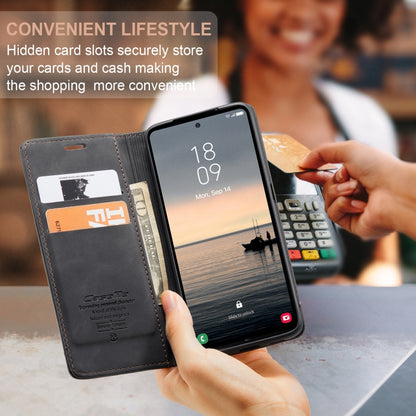 For Samsung Galaxy S23 FE 5G CaseMe 013 Multifunctional Horizontal Flip Leather Phone Case(Black) by CaseMe