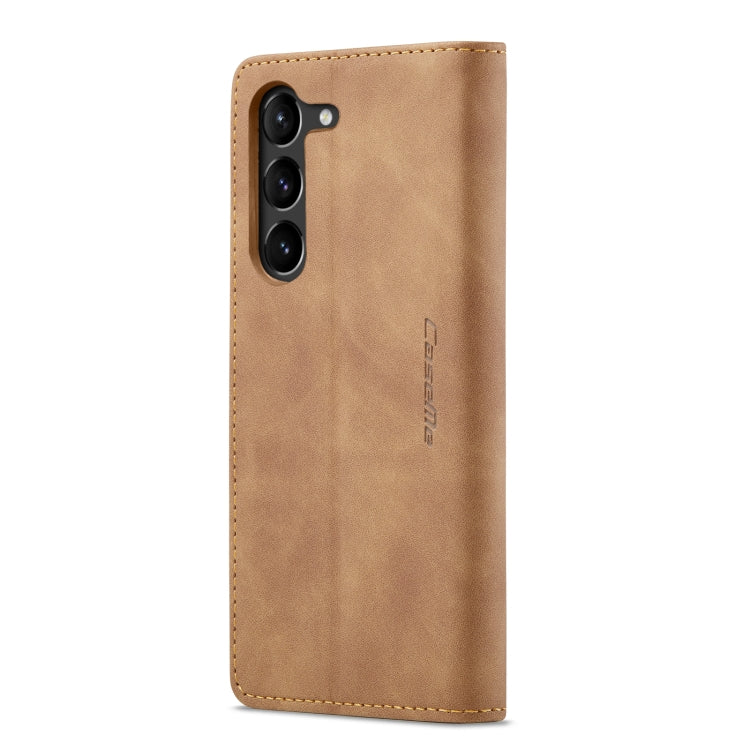 For Samsung Galaxy S24 5G CaseMe 013 Multifunctional Horizontal Flip Leather Phone Case(Brown) by CaseMe