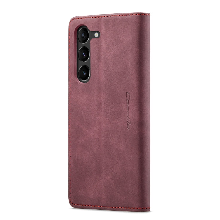 For Samsung Galaxy S24+ 5G CaseMe 013 Multifunctional Horizontal Flip Leather Phone Case(Wine Red) by CaseMe