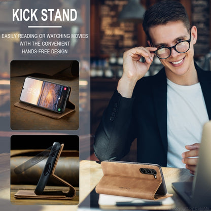 For Samsung Galaxy S24+ 5G CaseMe 013 Multifunctional Horizontal Flip Leather Phone Case(Brown) by CaseMe