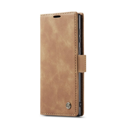 ForSamsung Galaxy S24 Ultra 5G CaseMe 013 Multifunctional Horizontal Flip Leather Phone Case(Brown) by CaseMe