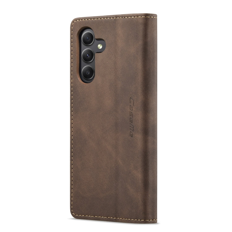 For Samsung Galaxy A15 5G CaseMe 013 Multifunctional Horizontal Flip Leather Phone Case(Coffee) by CaseMe