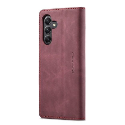 For Samsung Galaxy A15 5G CaseMe 013 Multifunctional Horizontal Flip Leather Phone Case(Wine Red) by CaseMe