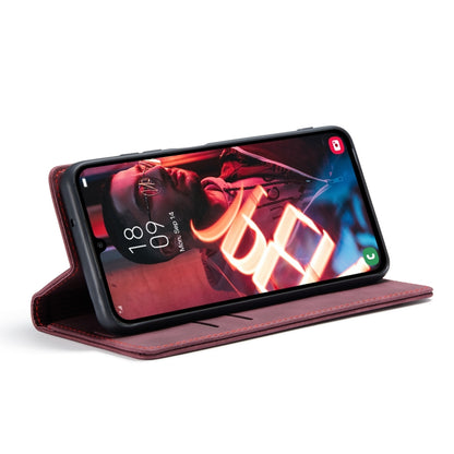 For Samsung Galaxy A15 5G CaseMe 013 Multifunctional Horizontal Flip Leather Phone Case(Wine Red) by CaseMe