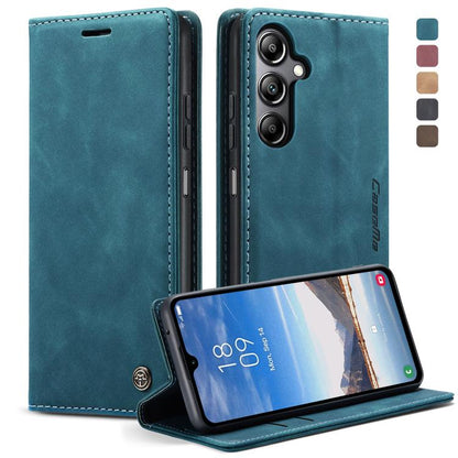 For Samsung Galaxy A05s CaseMe 013 Multifunctional Horizontal Flip Leather Phone Case(Blue) by CaseMe