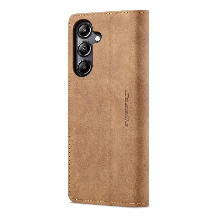 For Samsung Galaxy A05s CaseMe 013 Multifunctional Horizontal Flip Leather Phone Case(Brown) by CaseMe