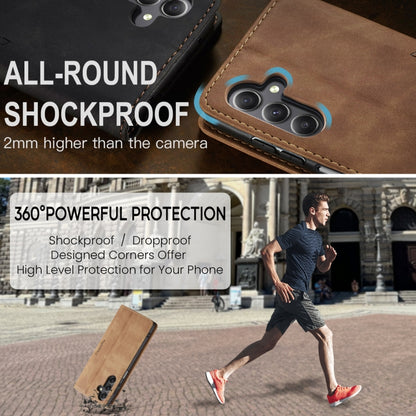 For Samsung Galaxy A25 5G CaseMe 013 Multifunctional Horizontal Flip Leather Phone Case(Brown) by CaseMe