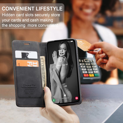For Samsung Galaxy A35 5G CaseMe 013 Multifunctional Horizontal Flip Leather Phone Case(Black) by CaseMe