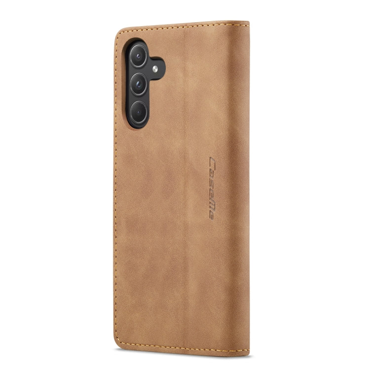 For Samsung Galaxy A55 5G CaseMe 013 Multifunctional Horizontal Flip Leather Phone Case(Brown) by CaseMe