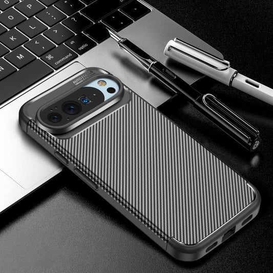 For Google Pixel 10 / 10 Pro Carbon Fiber Texture Shockproof TPU Phone Case(Black) - Google Cases by buy2fix | Online Shopping UK | buy2fix