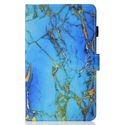 For Samsung Galaxy Tab A11 / A9 Coloured Drawing Stitching Flip PU Tablet Case with Sleep / Wake-up Function(Gilded Marble) by buy2fix