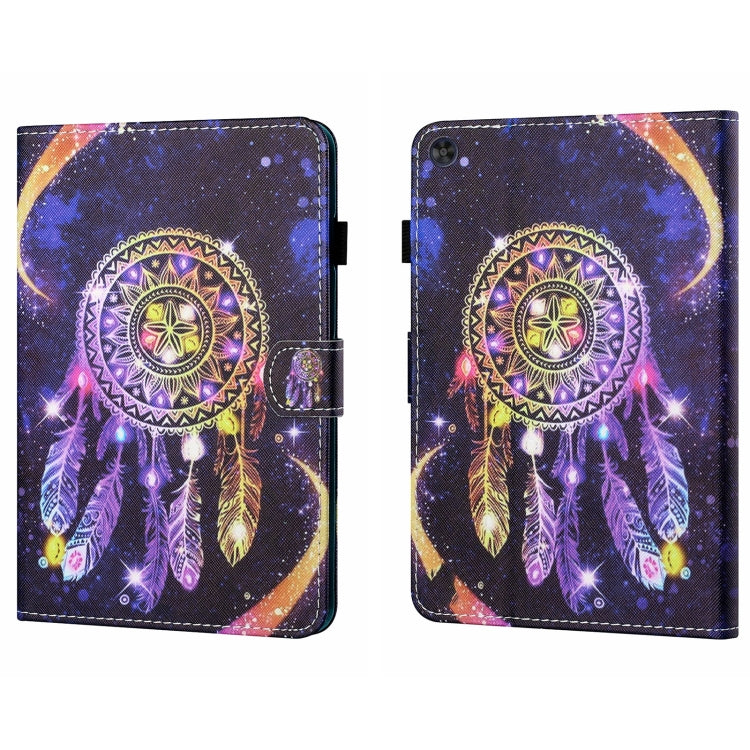 For Samsung Galaxy Tab A11+ / A9+ Coloured Drawing Stitching Flip PU Tablet Case with Sleep / Wake-up Function(Starry Sky Wind Chimes) by buy2fix