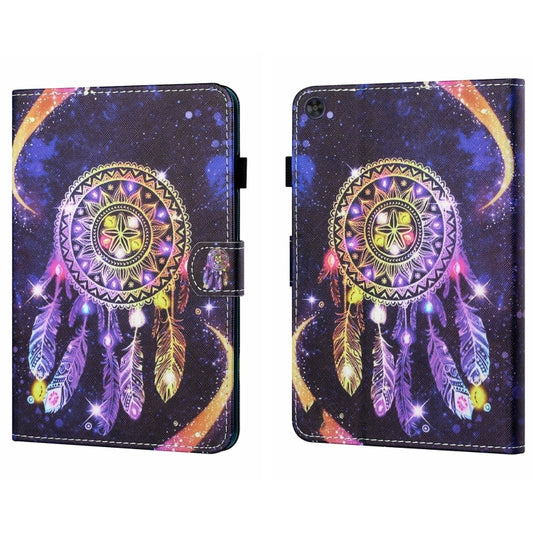 For Samsung Galaxy Tab A11+ / A9+ Coloured Drawing Stitching Flip PU Tablet Case with Sleep / Wake-up Function(Starry Sky Wind Chimes) by buy2fix