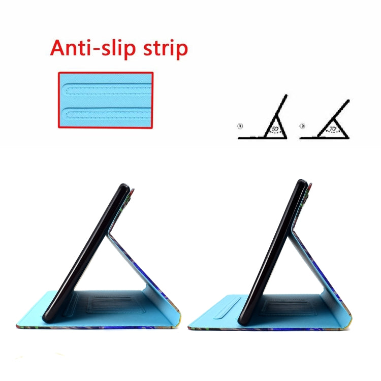 For Samsung Galaxy Tab A11 / A9 Coloured Drawing Stitching Flip PU Tablet Case with Sleep / Wake-up Function(Star Girl) by buy2fix