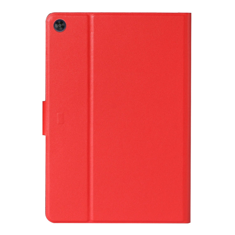 For Samsung Galaxy Tab A11+ / A9+ Pure Color PU Tablet Case with Sleep / Wake-up Function(Red) by buy2fix