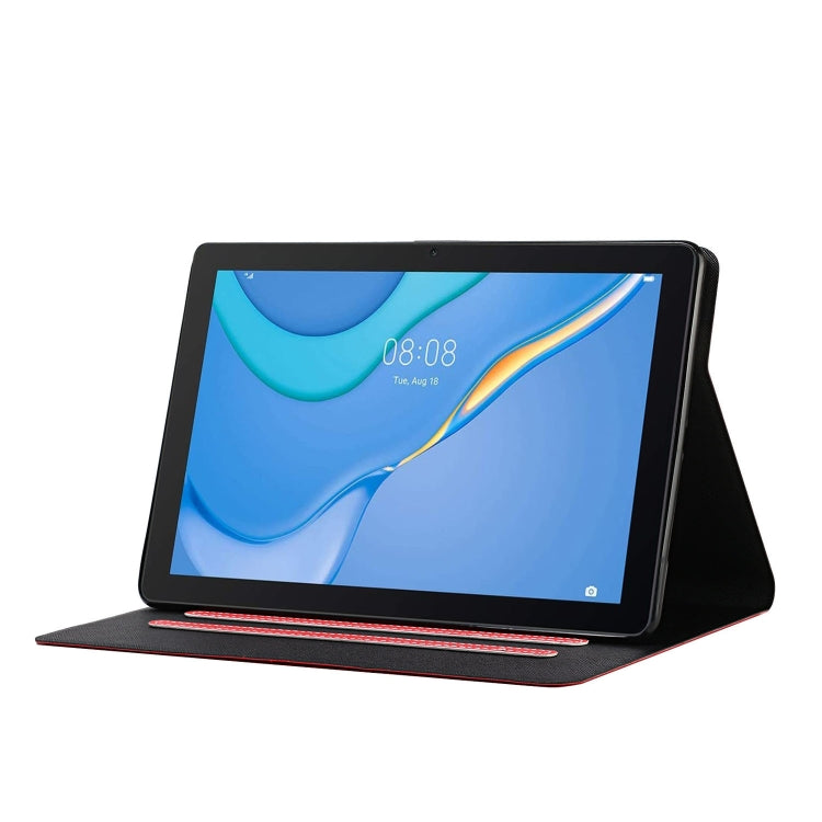 For Samsung Galaxy Tab A11+ / A9+ Pure Color PU Tablet Case with Sleep / Wake-up Function(Red) by buy2fix