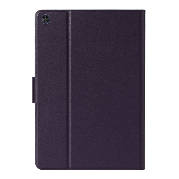 For Samsung Galaxy Tab A11+ / A9+ Pure Color PU Tablet Case with Sleep / Wake-up Function(Purple) by buy2fix