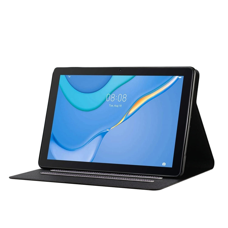 For Samsung Galaxy Tab A11+ / A9+ Pure Color PU Tablet Case with Sleep / Wake-up Function(Purple) by buy2fix