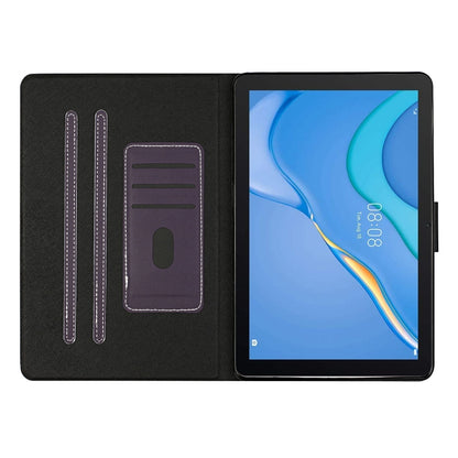 For Samsung Galaxy Tab A11+ / A9+ Pure Color PU Tablet Case with Sleep / Wake-up Function(Purple) by buy2fix