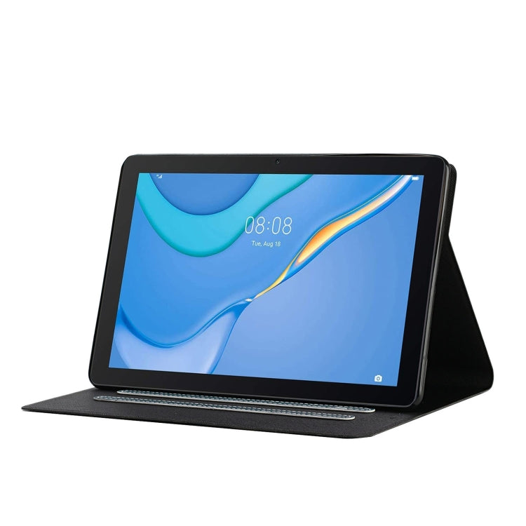 For Samsung Galaxy Tab A11+ / A9+ Pure Color PU Tablet Case with Sleep / Wake-up Function(Dark Green) by buy2fix