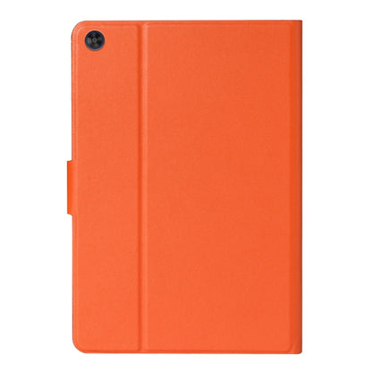 For Samsung Galaxy Tab A11 / A9 Pure Color PU Tablet Case with Sleep / Wake-up Function(Orange) by buy2fix
