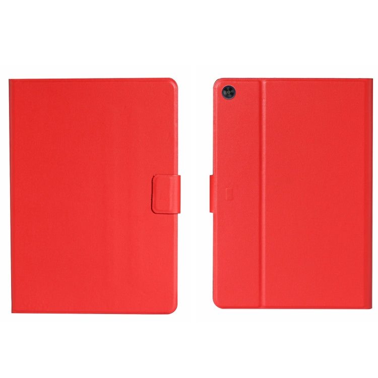 For Samsung Galaxy Tab A11 / A9 Pure Color PU Tablet Case with Sleep / Wake-up Function(Red) by buy2fix
