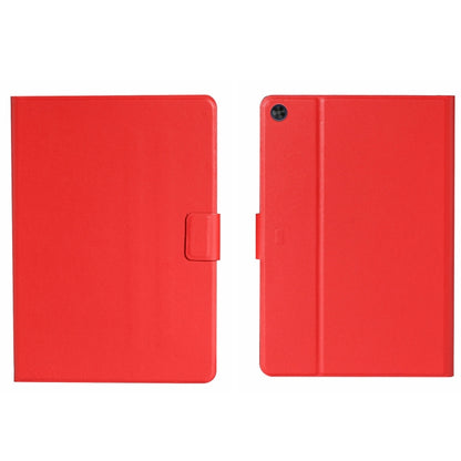 For Samsung Galaxy Tab A11 / A9 Pure Color PU Tablet Case with Sleep / Wake-up Function(Red) by buy2fix