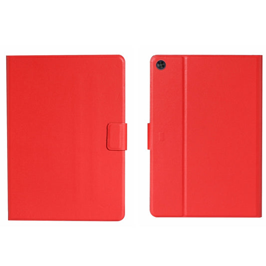 For Samsung Galaxy Tab A11 / A9 Pure Color PU Tablet Case with Sleep / Wake-up Function(Red) by buy2fix