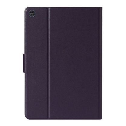 For Samsung Galaxy Tab A11 / A9 Pure Color PU Tablet Case with Sleep / Wake-up Function(Purple) by buy2fix